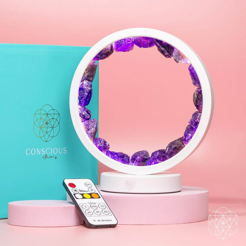 Stress Less, Sleep More – Amethyst Healing Lamp